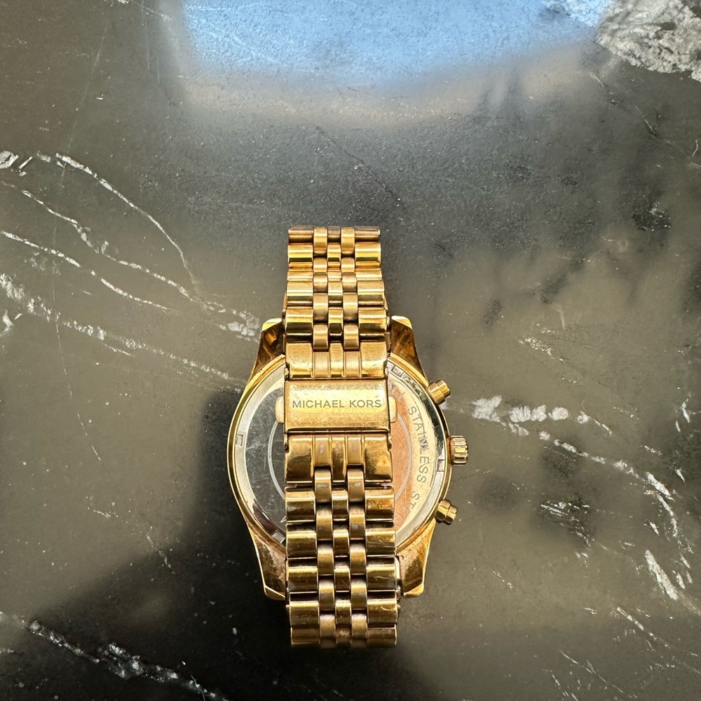 Michael Kors Gold Chronograph Watch - Picture 2 of 2